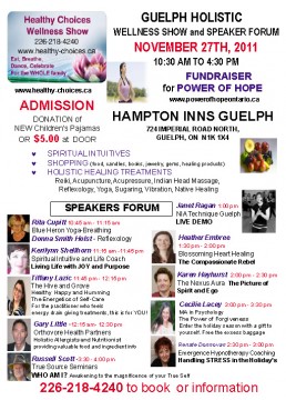 Guelph Holistic Speaker and Healing DAY